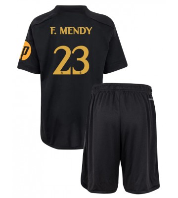 Real Madrid Ferland Mendy #23 Tredjeställ Barn 2023-24 Kortärmad (+ Korta byxor)
